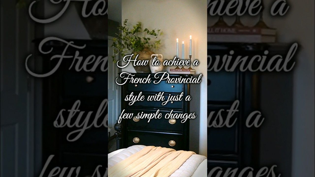 6 Simple Ways to Create a French Provincial Styled Bedroom #bedroomdesign #frenchcountrydecor