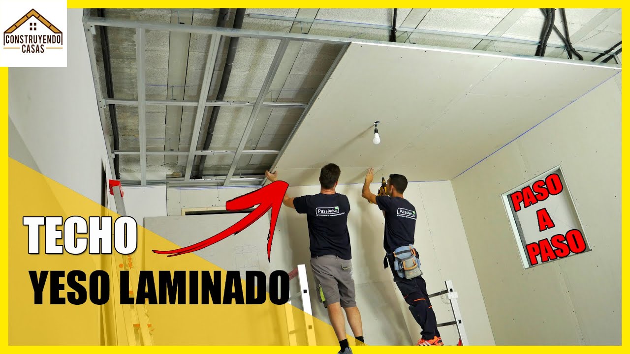 🔶 Como hacer un TECHO de YESO LAMINADO 🔶 CIELORRASO Pladur, cartón yeso, Drywall, 2021