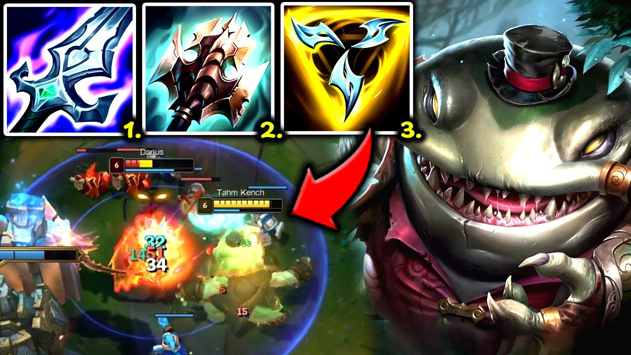 TAHM KENCH TOP ON-HIT LITERALLY MAKES ENEMY RAGEQUIT 🤣- S14 Tahm Kench TOP Gameplay Guide