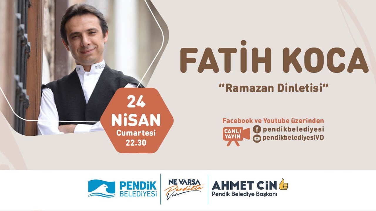 🎙️ Ramazan Dinletisi 👤 Fatih Koca 🌙 Pendik'te Ramazan