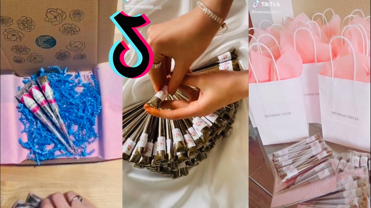 Small Henna business-Compilation-Tik Tok ,Packaging Mehndi order