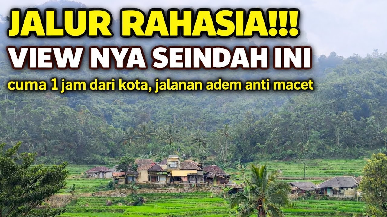 Gila! Jalur Alternatif Bogor ke Sukabumi Seindah Ini | Sawah Luas, Gunung dan Kebun Teh Nonstop!