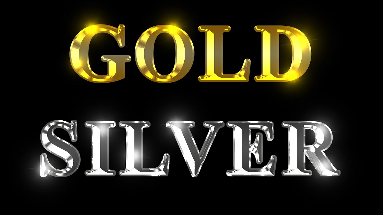 Gold and Silver Metal Text in Photoshop