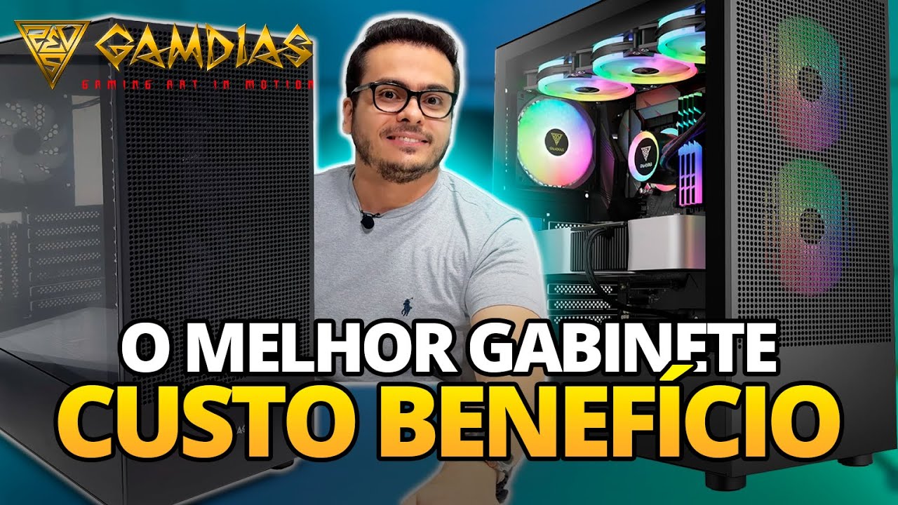 GAMDIAS TALOS E3 ELITE MESH - O MELHOR CUSTO BENEFICIO DE GABINETE MODERNO COM USBC