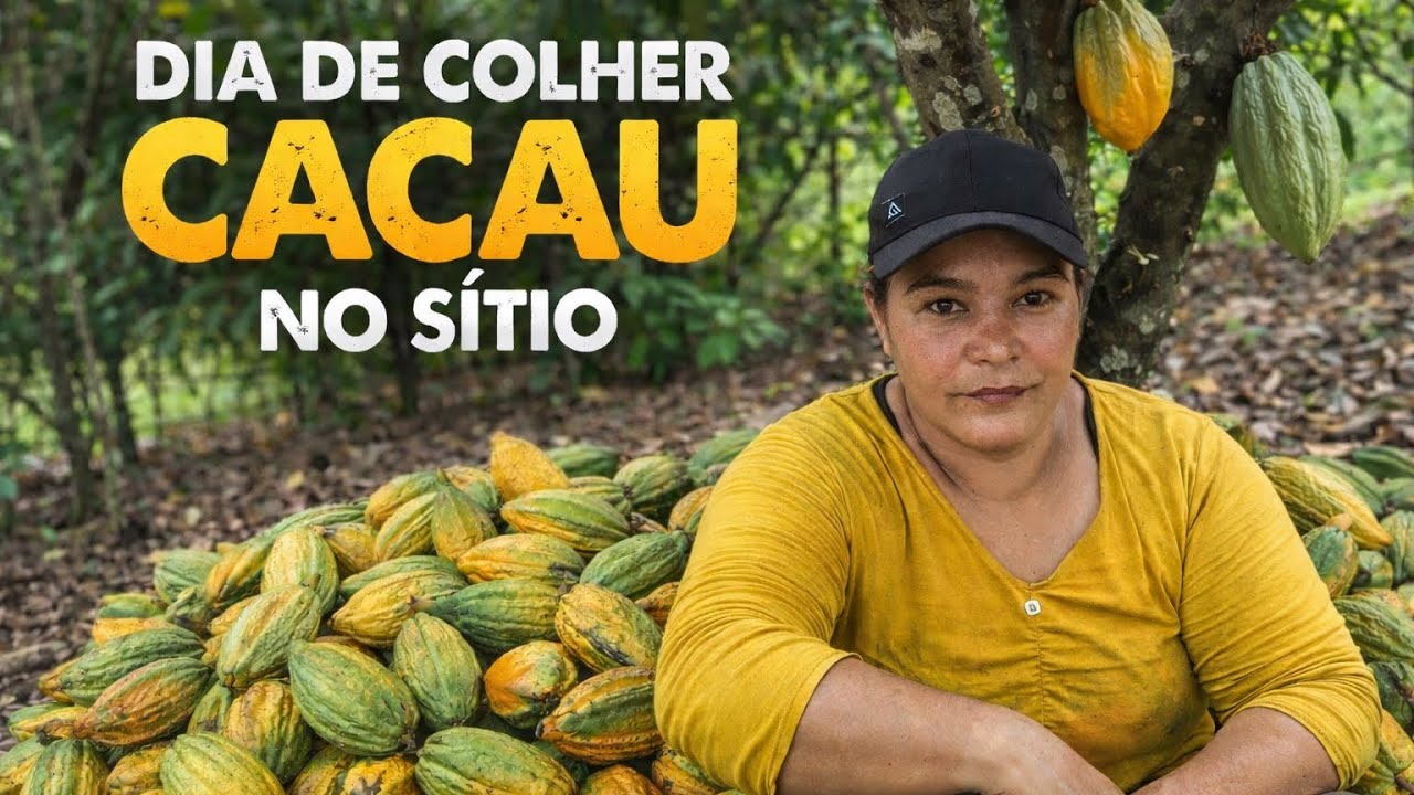 🌳 Dia De Colher Cacau No Sítio 🍫