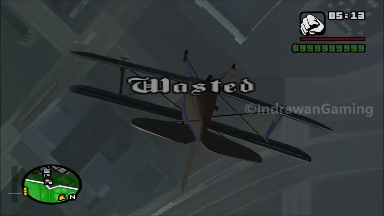 GTA San Andreas - Wasted And BOOM #300 (Plane Crash)
