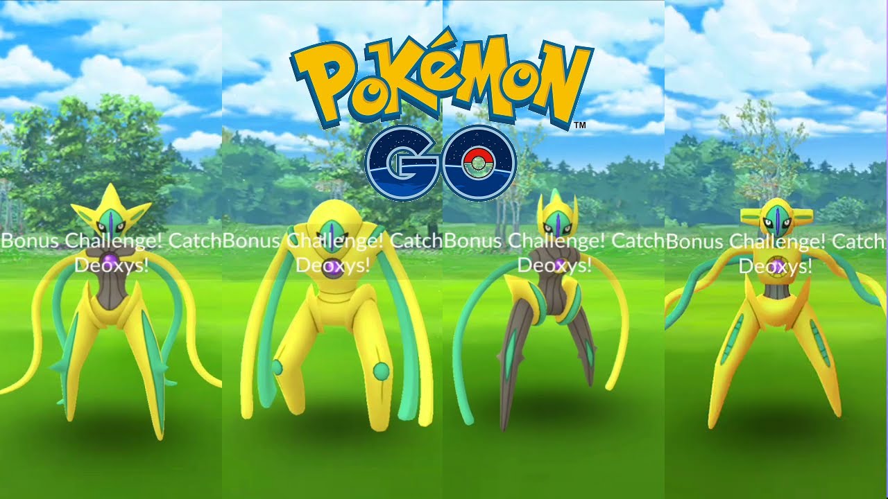 Pokemon Go All Shiny Deoxys Forms