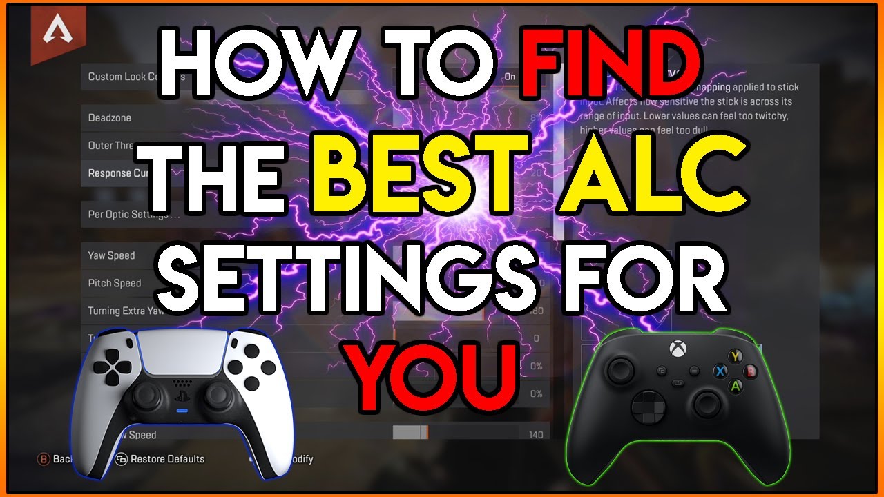 HOW to find the BEST ALC SETTINGS for YOU on Apex Legends Season 10 (Advance Look Controls)