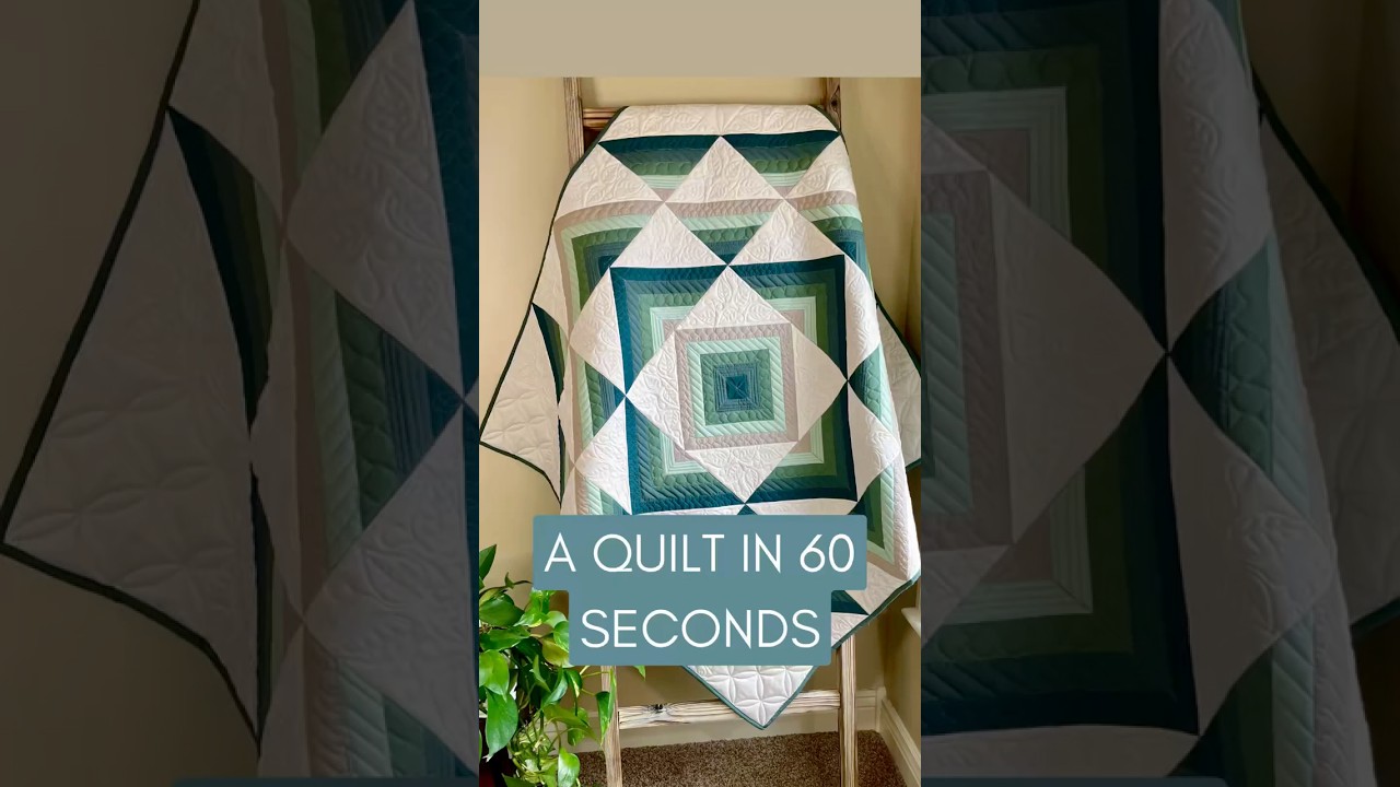 Watch me make the Percussion Quilt in 1 minute! Enjoy this quick overview of the process  #quilt