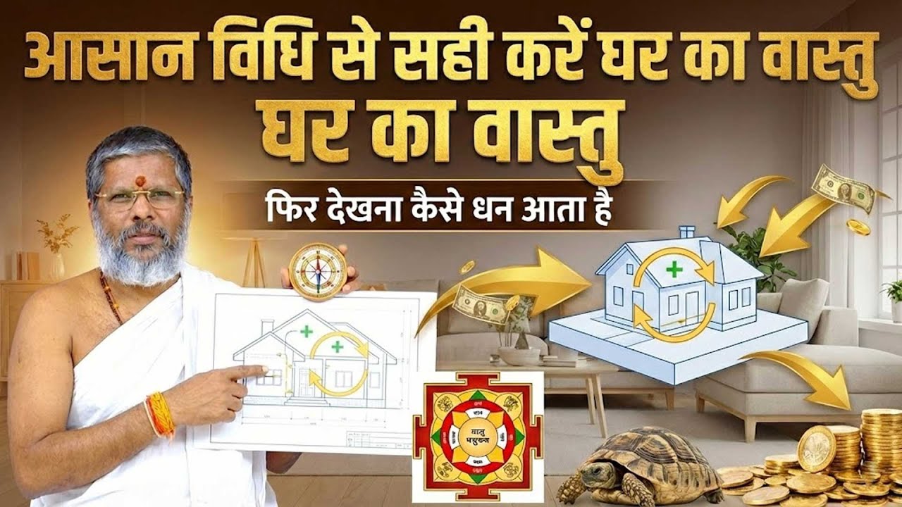 आसान विधि से सही करें घर का वास्तु - फिर देखना कैसे धन आता है Shri Vasant Vijayanand Giriji Maharaj