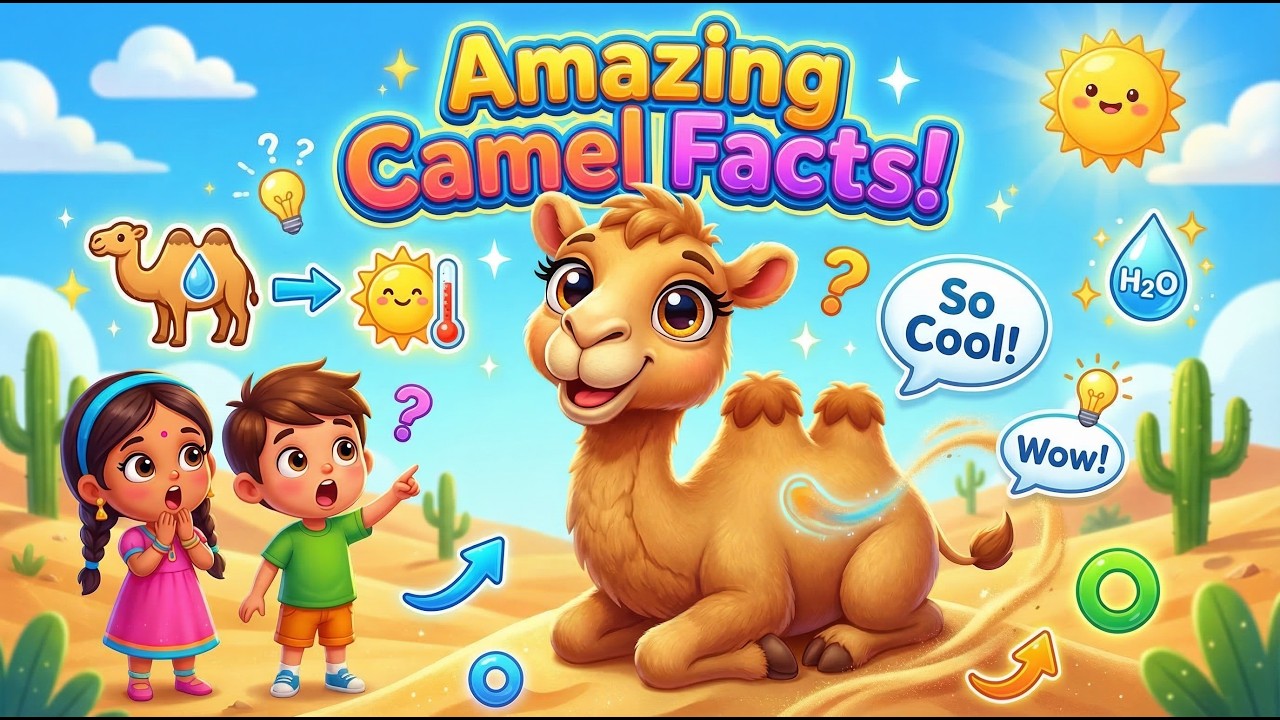Camel Animal Facts | Kids Learning Video | @yashpatwardhan