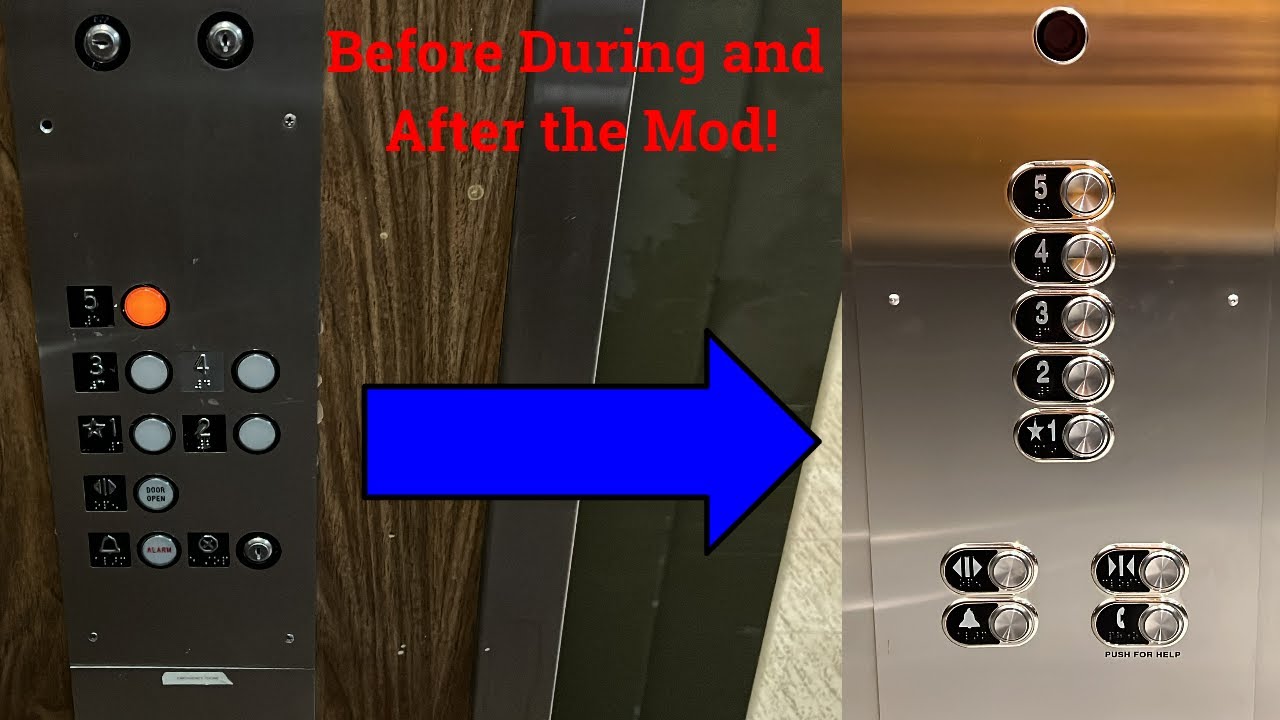 Before, During, and After the Mod Varner Hall Detroit Elevators, Oakland University, Auburn Hills MI