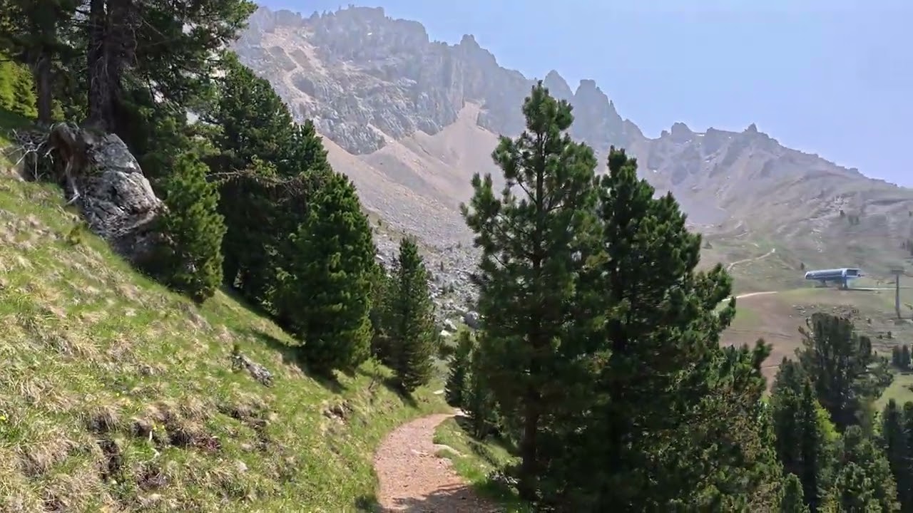 60 minute Latemar Panorama Mountain Walk 🚶‍♀️☀️⛰️💚4K