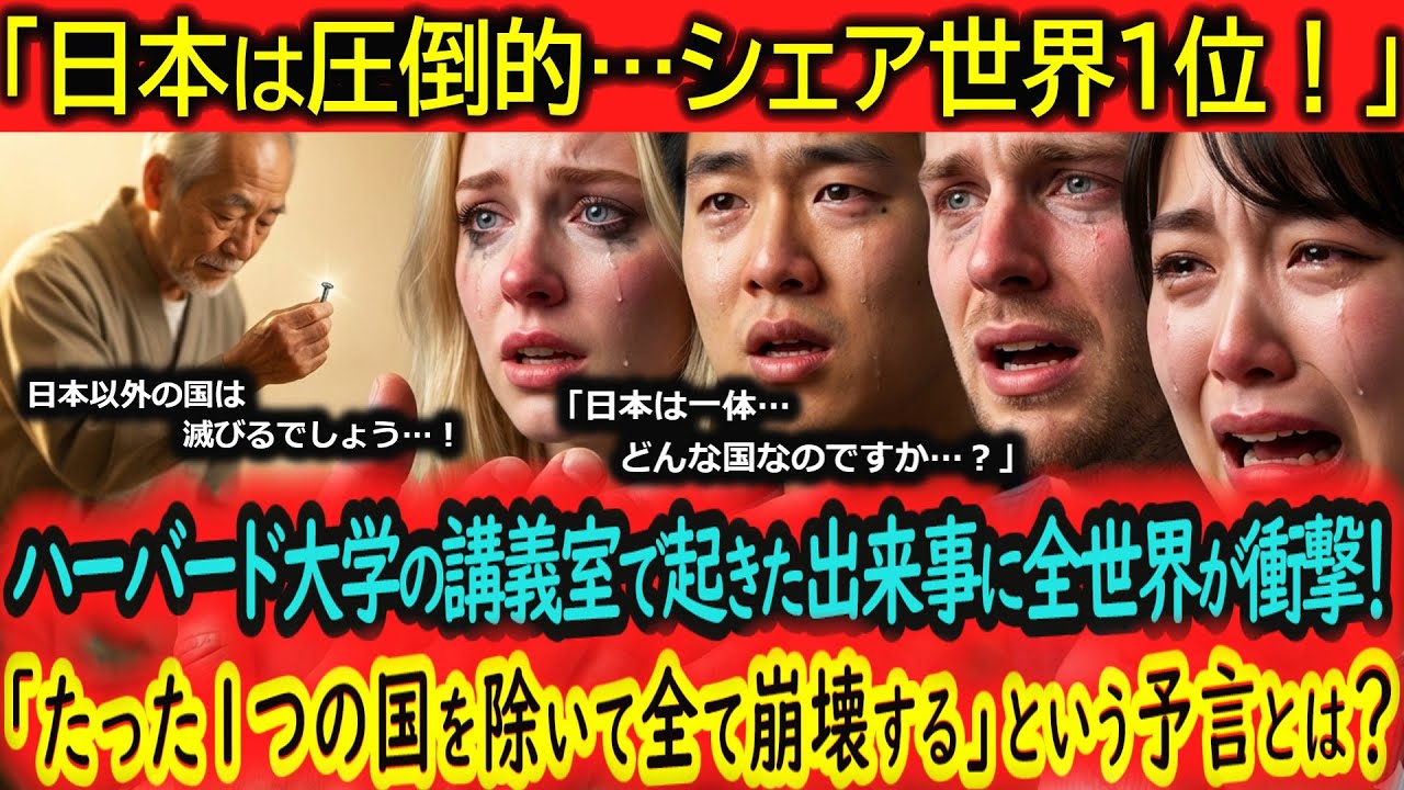 【海外の反応】「日本は全世界の命運を握る国だ！」日本が密かに築いた
