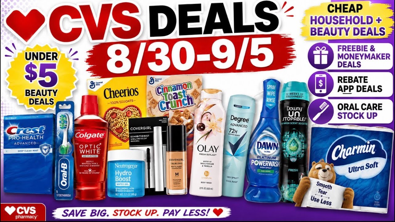 ВЫГОДНЫЕ ПОКУПКИ С КУПОНАМИ В CVS НА 30.08 (Olay, Dawn, Charmin И ДРУГОЕ)! Скидки в CVS на этой н...