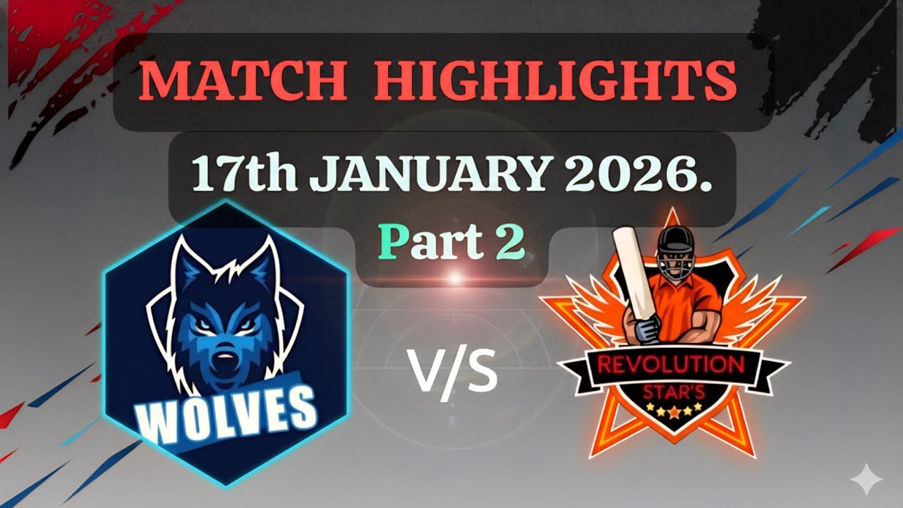 ENJOY XI VS. REVOLUTION STARS XI ☆ 17TH JANUARY 2026 ☆ 2nd INNINGS ☆ LEAGUE MATCH ☆
