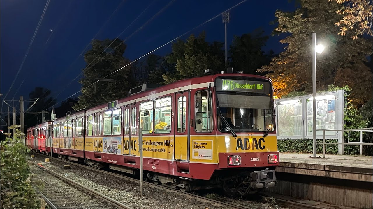 Seltener Einsatz! Mitfahrt im Duewag B80D Stahl der Rheinbahn Düsseldorf Linie U76