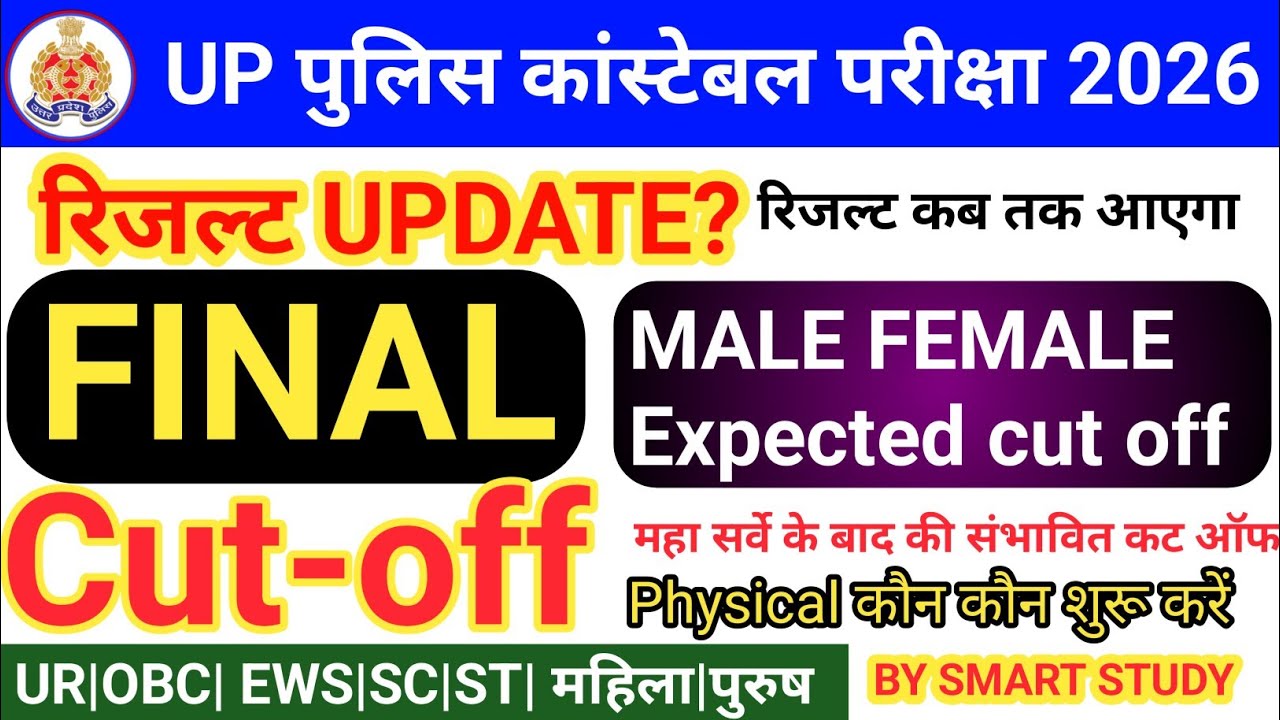 UP Police Constable Result 2026 | Final Expected Cut Off 2026 Male Female | Result Update #uppolice 