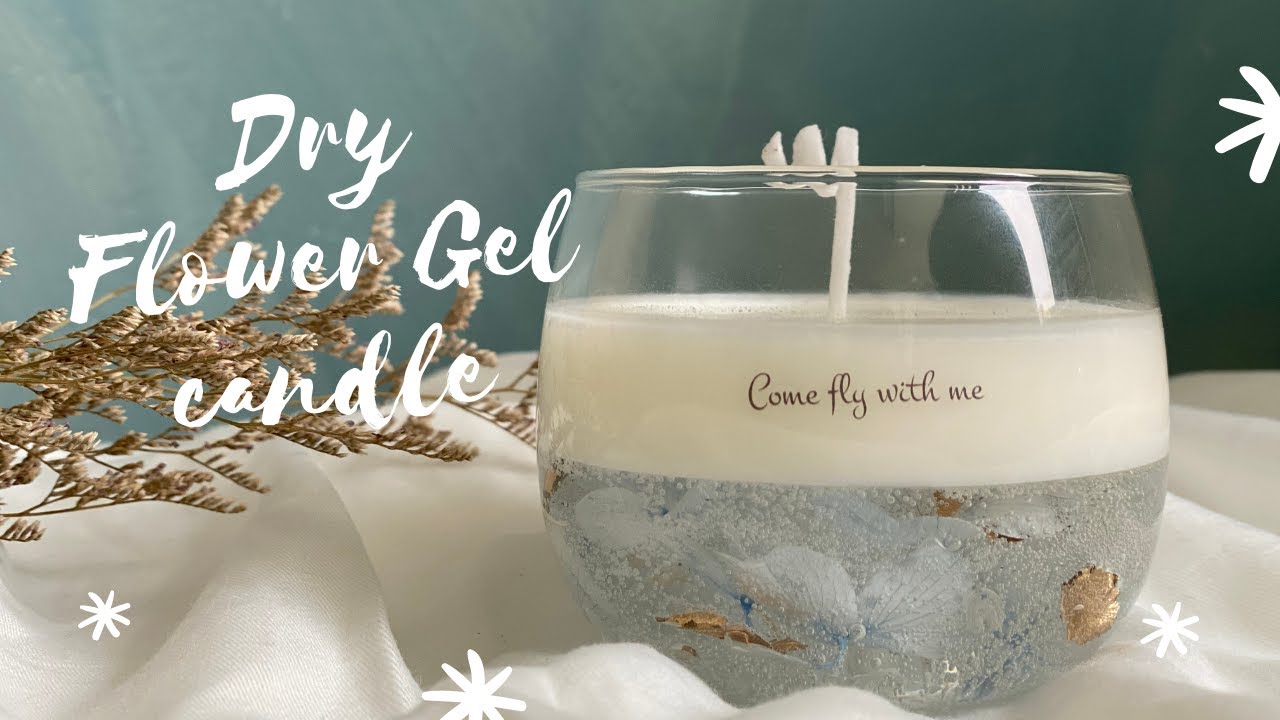 Dry Flower Gel Candle /半透乾燥花果凍蠟燭