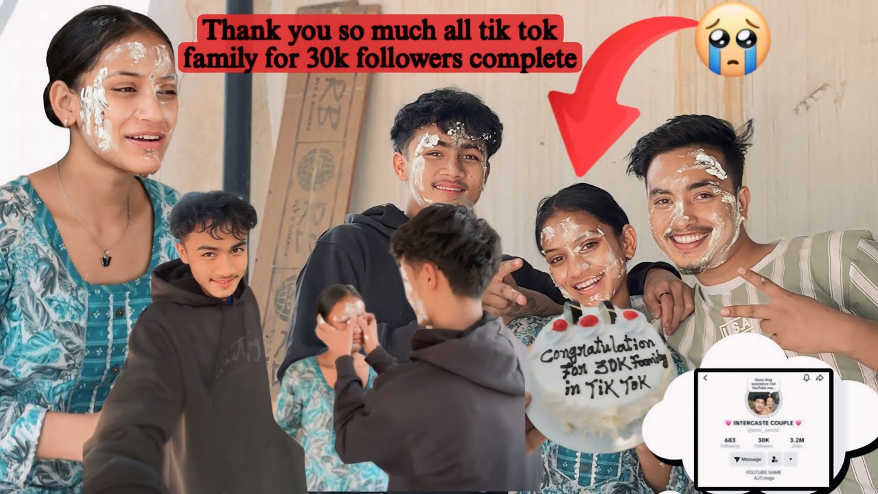 Life Ko First celebration 😍❤️\\ 30k Tikto Family complete 🫶🥰❤️\\Thank You So Much Guys ☺️☺️
