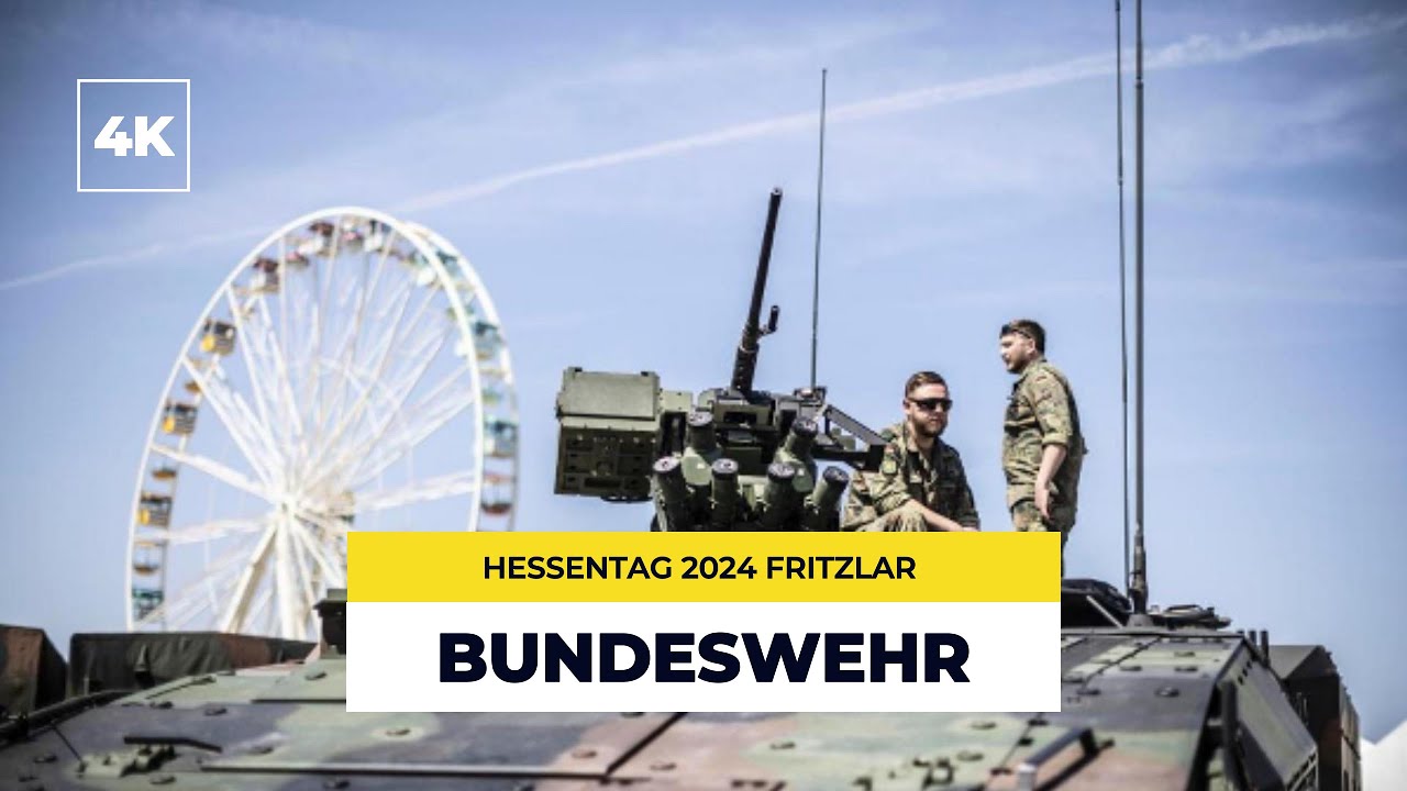 Bundeswehr im Hessentag 2024 Fritzlar, Germany 4K POV