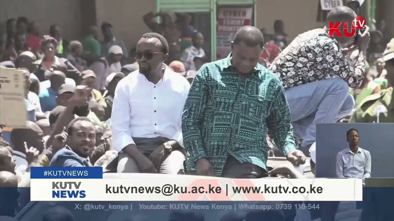 Opposition Leaders Led by Kalonzo and  Gachagua March to IG D. Kanja’s Office Over Othaya Attack