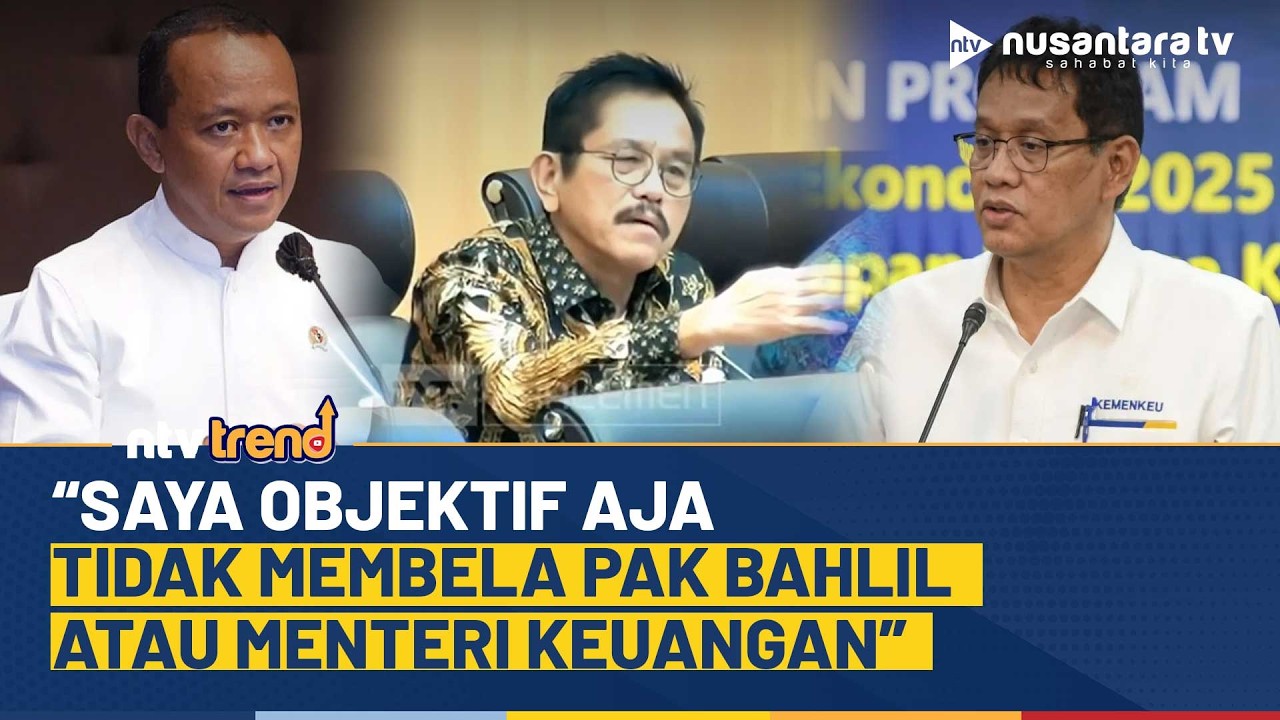 Ramson DPR Klarifikasi soal Lifting, Jelaskan Perseteruan Purbaya-Bahlil: Saya Objektif Aja…| NTV