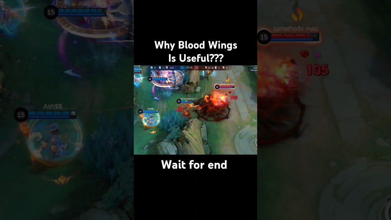 #shorts Why blood wings is useful? #mobilelegends #mlbb #viralvideo #trending #youtubeshorts #gaming