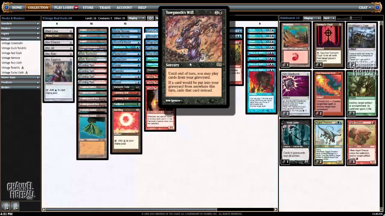 Channel LSV  - Vintage Champs Qualifier: Pyromancer (Deck Tech)