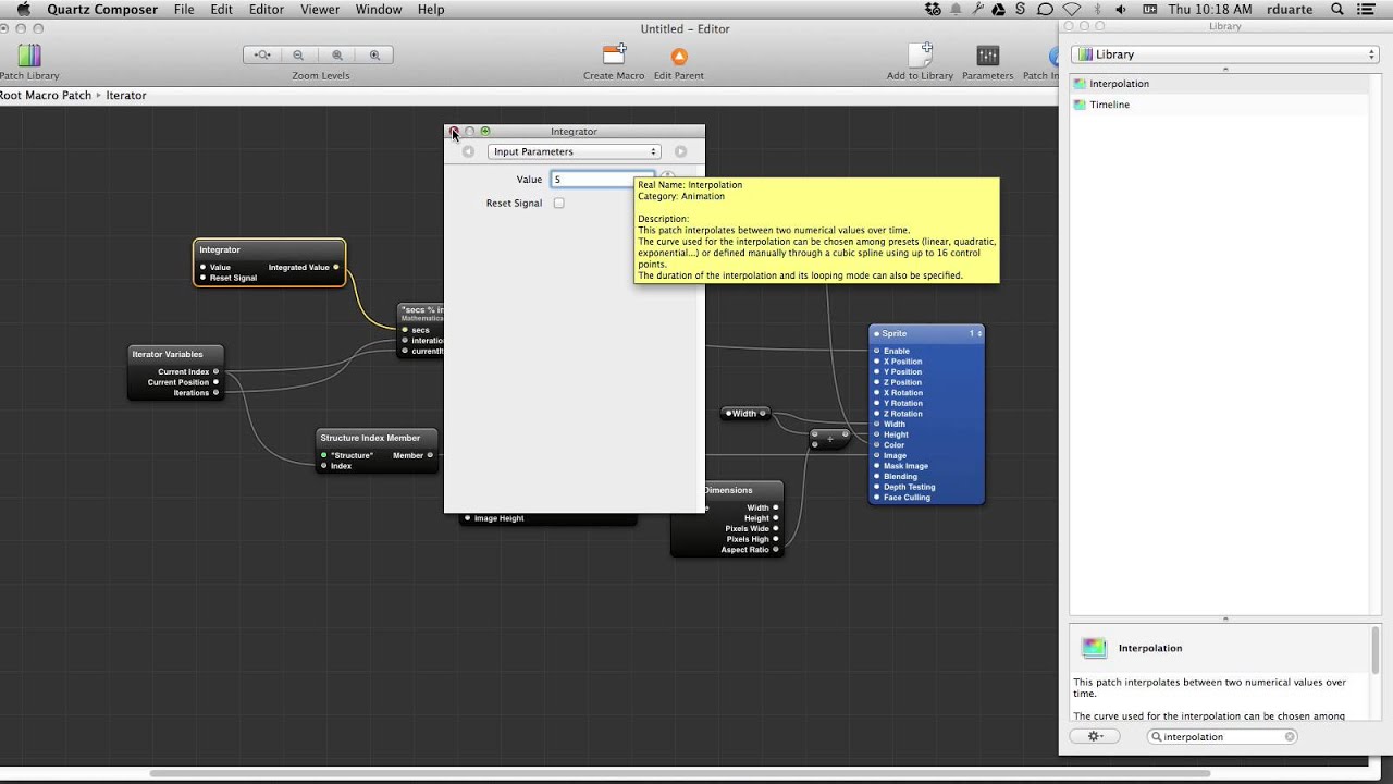 Quartz Composer Tutorial 10: Iterators