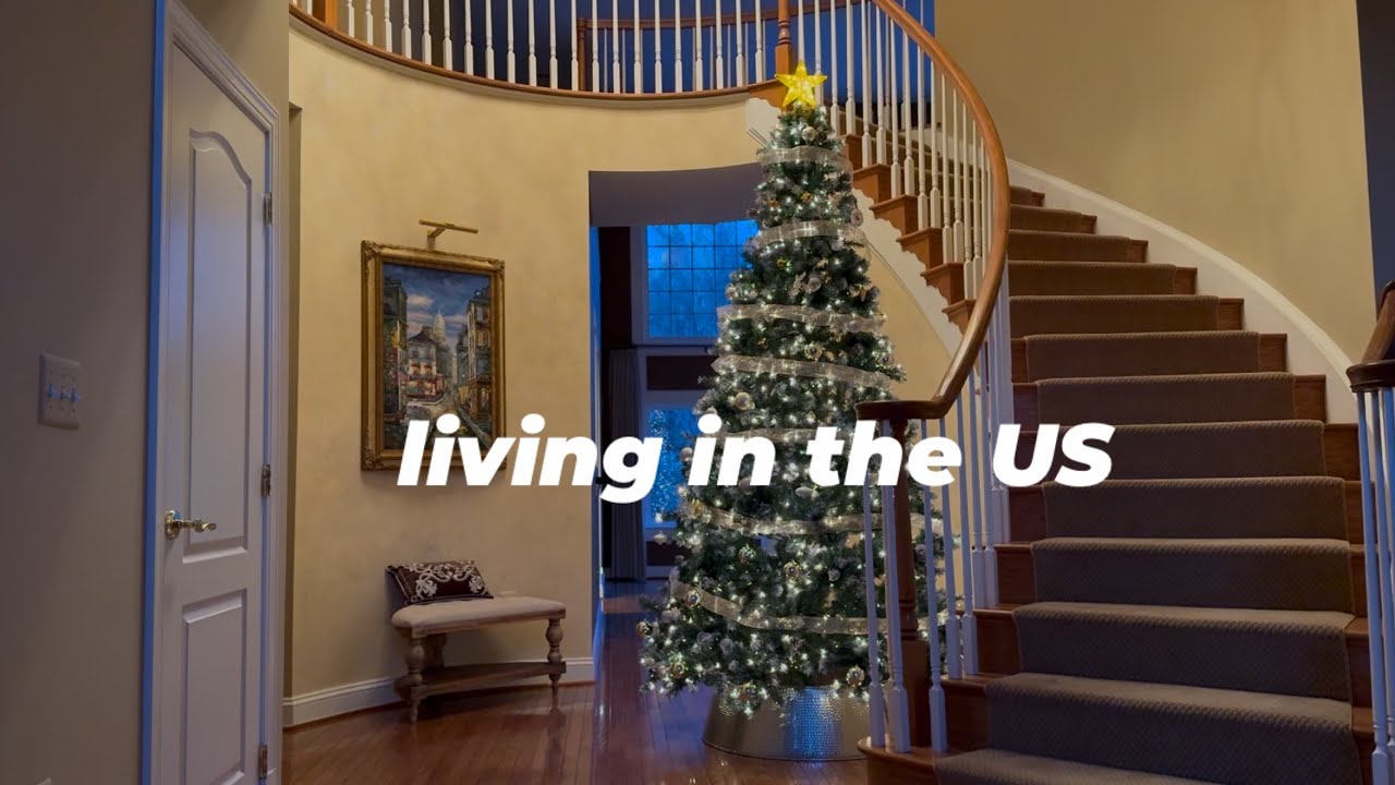 (Англ.) Праздничная рутина американской домохозяйки 🎄 Украшение рождественской елки, покупки в Co...