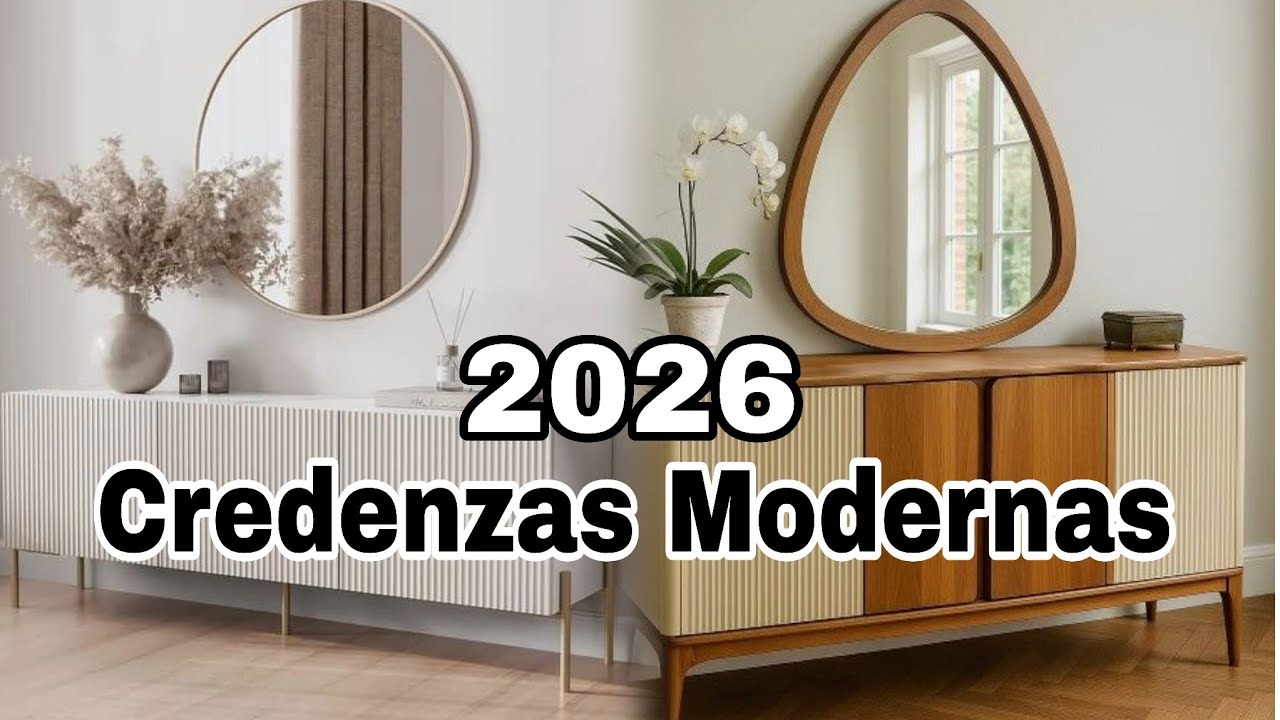 CREDENZAS MODERNAS 2026✨️ Ideas y Dise&ntilde;os de CREDENZAS Modernas y Elegantes para tu Hogar 🏠