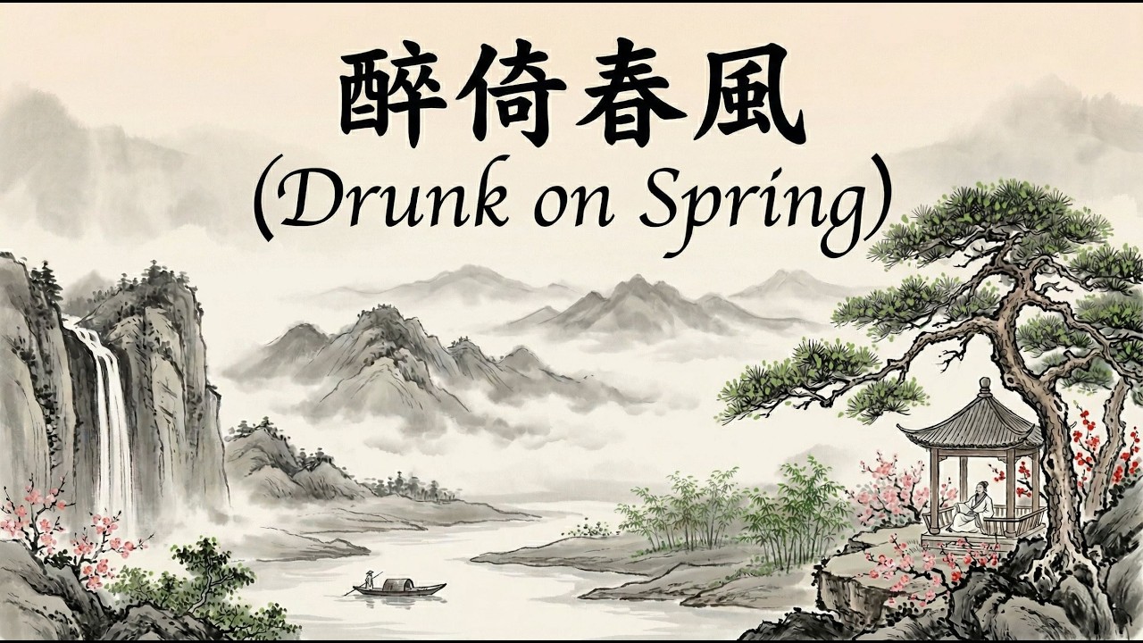 傳統中國風音樂/ 醉倚春風 (﻿Drunk on Spring) /1 Hour Traditional Chinese Music / Guzheng & Bamboo Flute