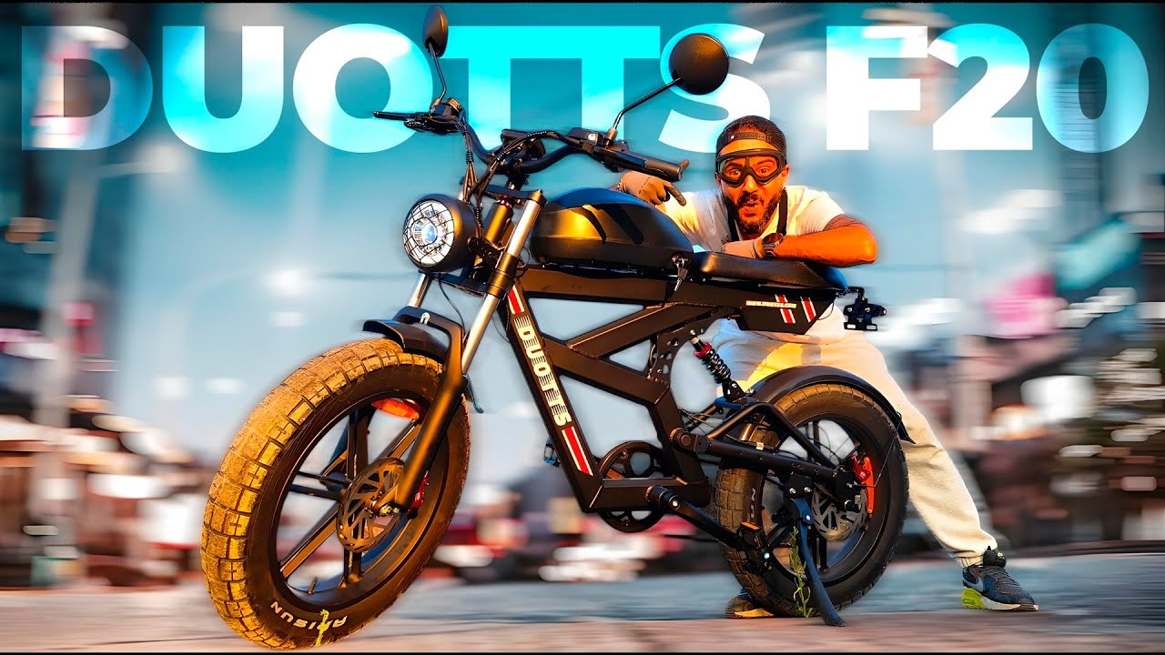 Imagina-te numa Bicicleta Elétrica destas 😎 estilo Moto Duotts F20