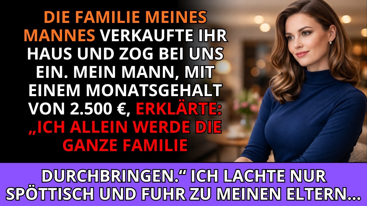 Seine Familie verkaufte ihr Haus 🤑 und zog bei uns ein. Er verdient nur 2.500 € im Monat 💸 und er...