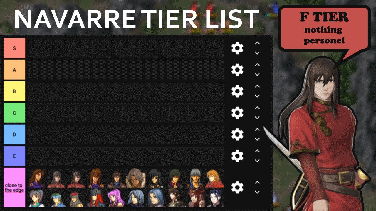Navarre Tier List! Rated E for Edgy.