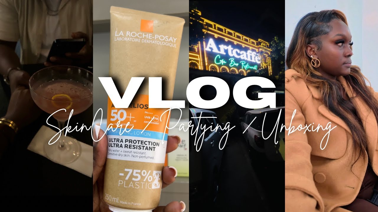 VLOG | New skincare + packing for vacay + partying + cute lil gift from bae 🥹💕 