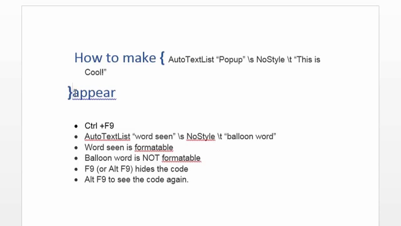 Как создавать всплывающие текстовые окна в Microsoft Word: Использование Microsoft Word