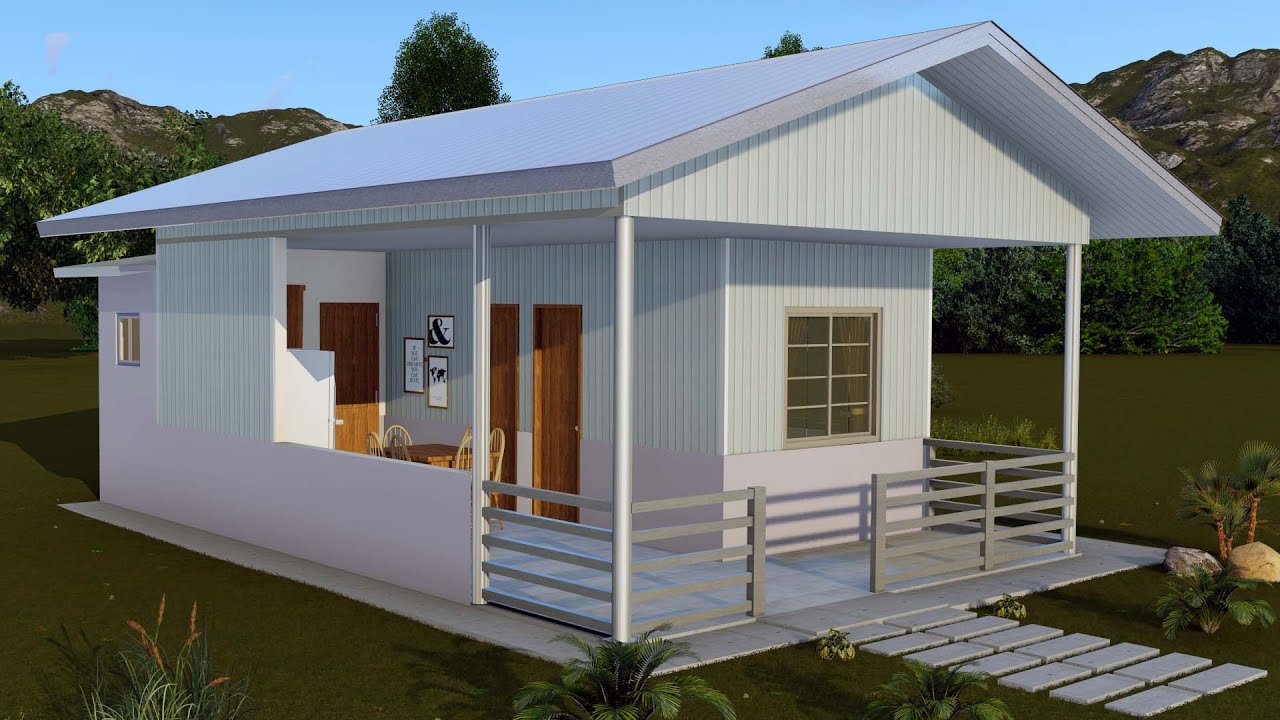6x8 Meter Half Metal Cladding House Design Ideas | Eco-Friendly Homes | Dream House Designs