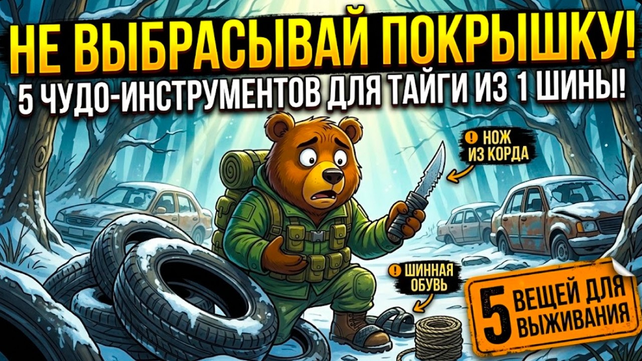 5 инструментов для выживания из ОДНОЙ шины.