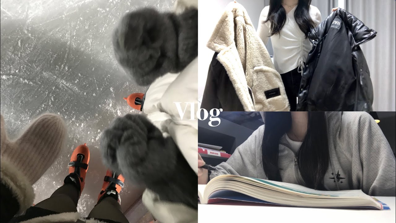 [Vlog] (놀기만 하는)고2의 연말 브이로그 💗/ 명동•홍대•서울시청 스케이트 ⛸️•주토피아•공부 | 류희진