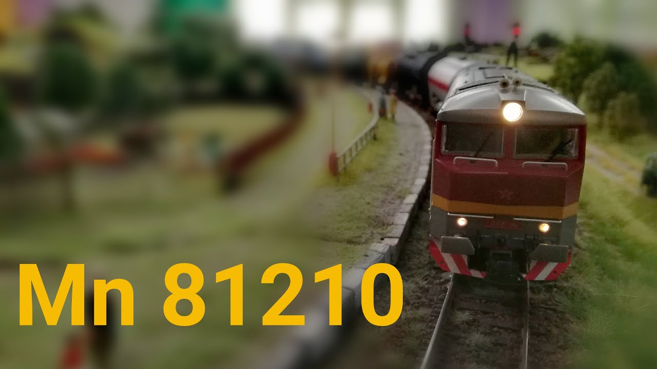 Modelová železnica Prejazdy vlaku Mn 81210