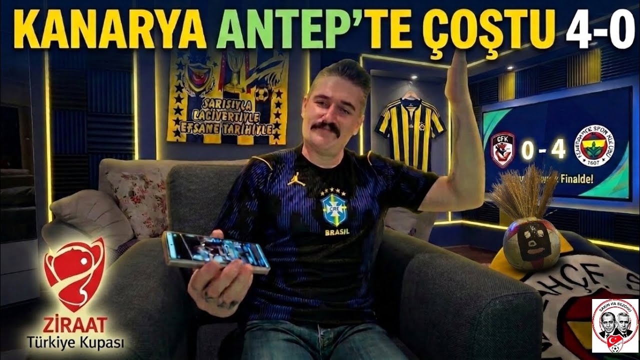 “Gaziantep’te Fenerbahçe Şov! 4-0’lık Gece”