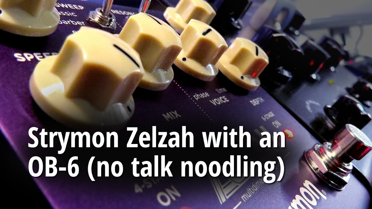 Strymon Zelzah with an OB-6 (no talk noodling)
