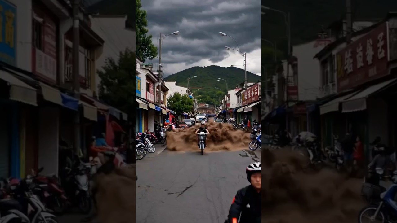 Flood in China 2025 #dailylearningfacts #shortsvideo