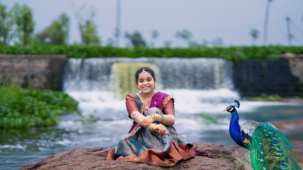 Best Halfsaree Ceremony of 'SIRI' Telugu 4k | Chandrullo unde kundhelu Song