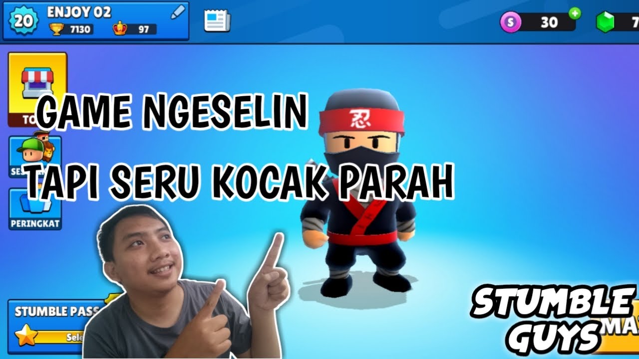 MENCOBA GAME STUMBLE GUYS GREGETEN TAPI SERU KOCAK - STUMBLE GUYS INDONESIA