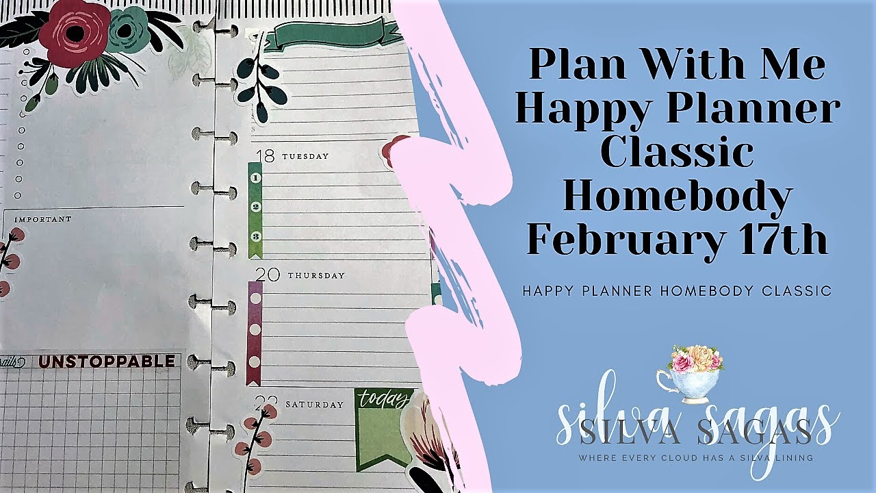 Plan With Me Classic Happy Planner Homebody | Week Of February 17th