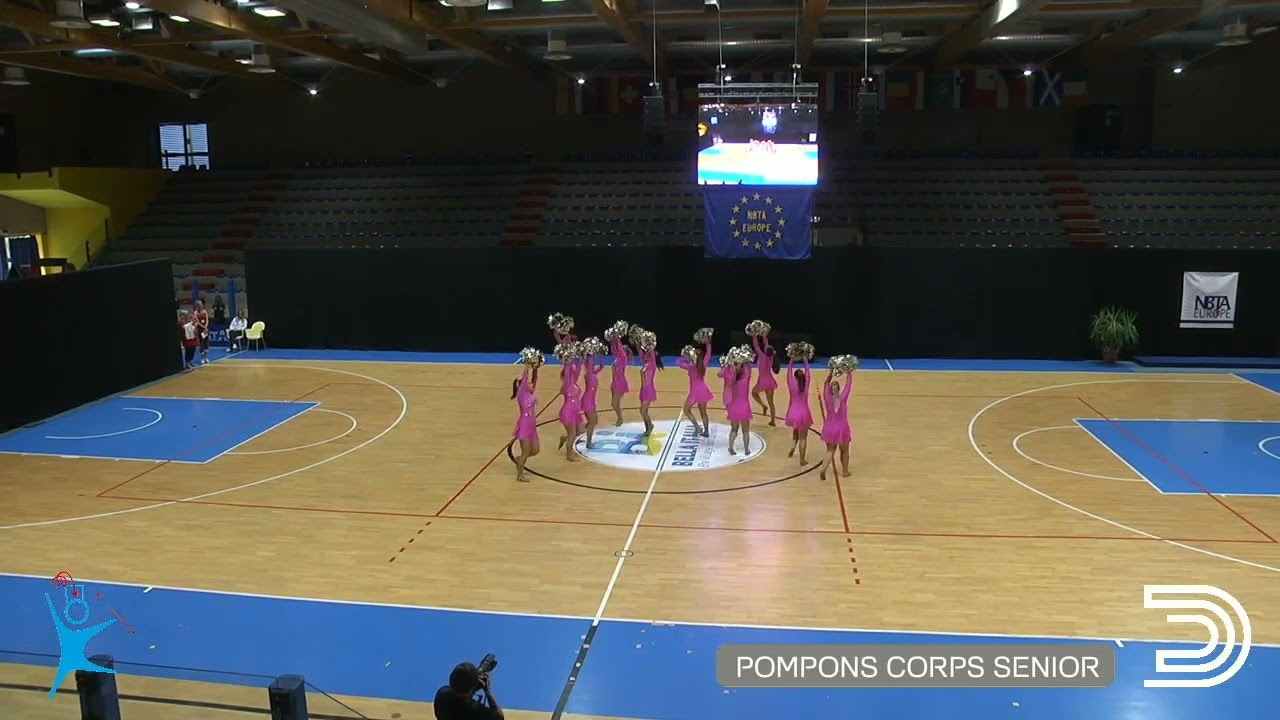 NBTA Europe Competition Majorettes Lignano 2019 - Traditional Pompons Corps Senior - England