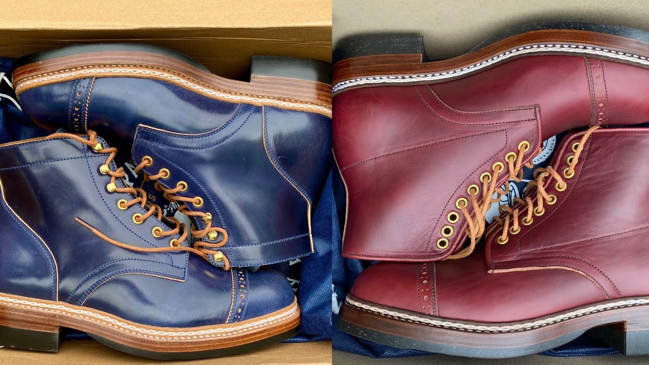 UNBOXING 2 Pairs of Junkard Service Boots in Color 8 CXL and Shinki Blue Shell Cordovan !!!